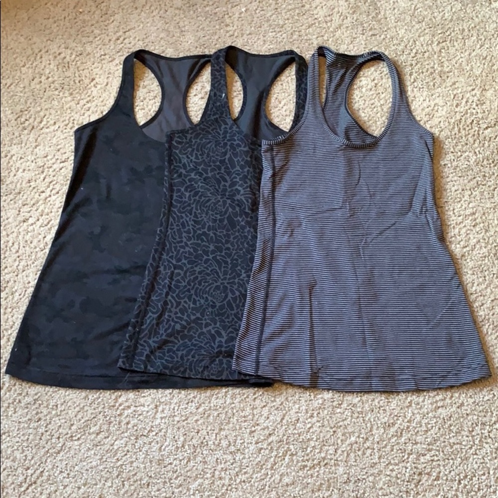 lululemon Cool Racerback Black Tank 6
